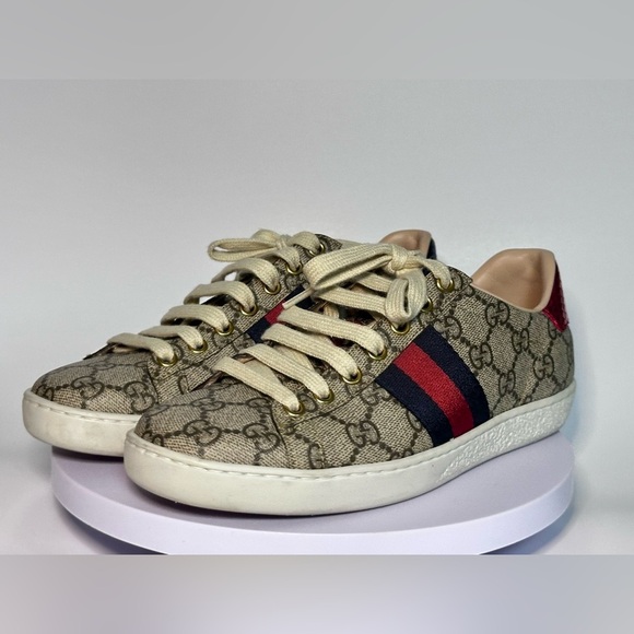 Gucci Shoes - Gucci Women's Ace GG Supreme Low Top Sneakers